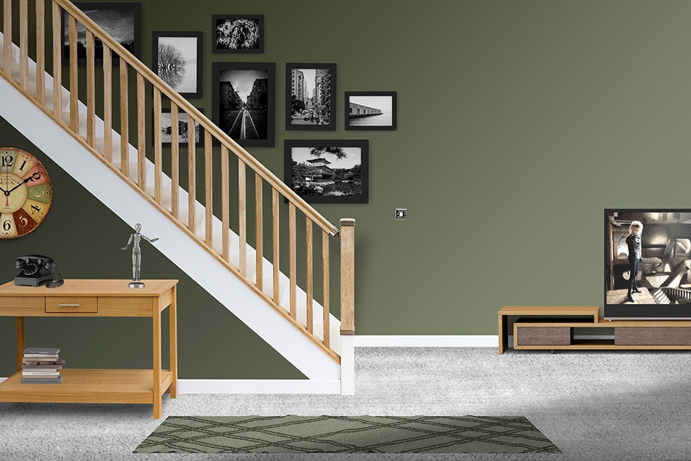 Get creative with your staircase wall